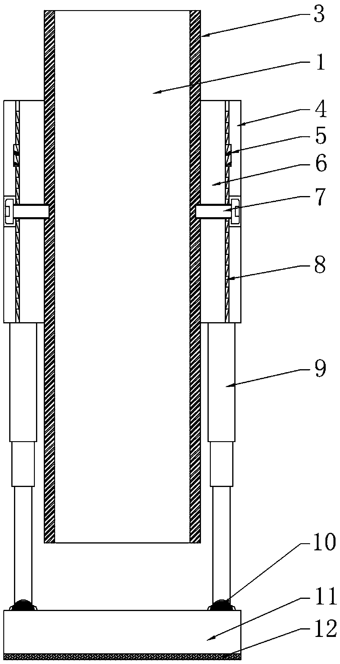 Detection device and detection method for rebound parameter of concrete