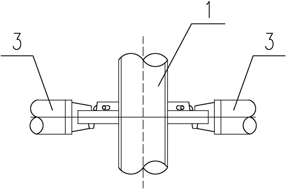 Mortise joint bearing supporting frame