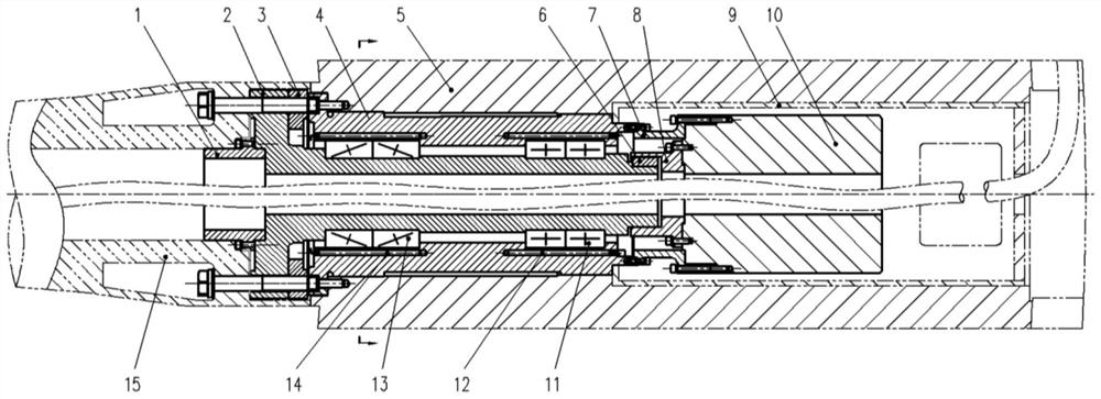 Hollow rolling driving mechanism for low-temperature environment