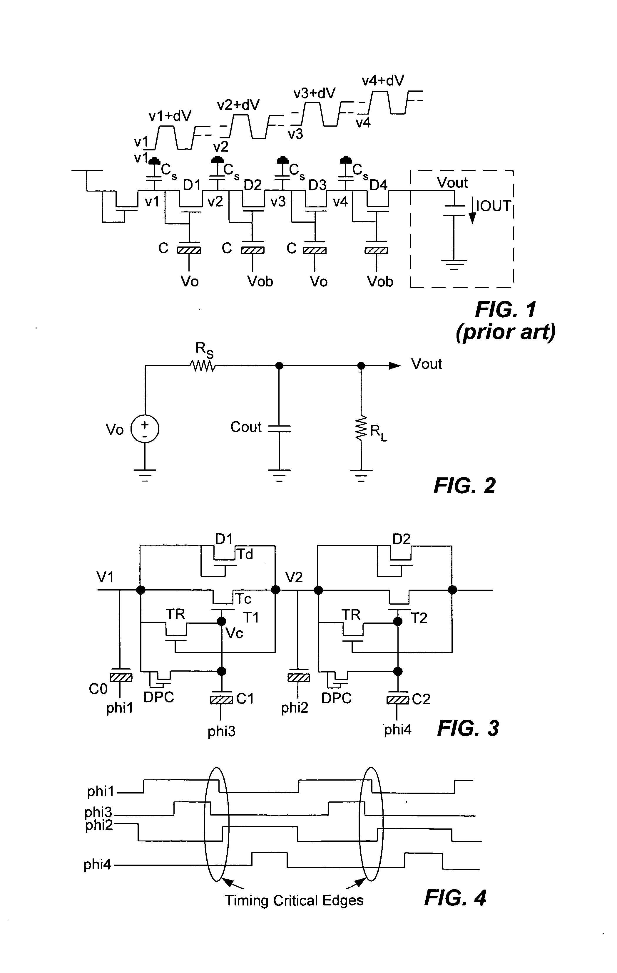 Four phase charge pump operable without phase overlap with improved efficiency