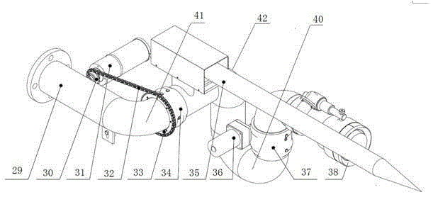 Elevated fire engine getting-on structure having puncture function