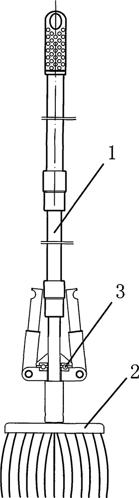 Novel hand-pressing type multipurpose rotary mop rod