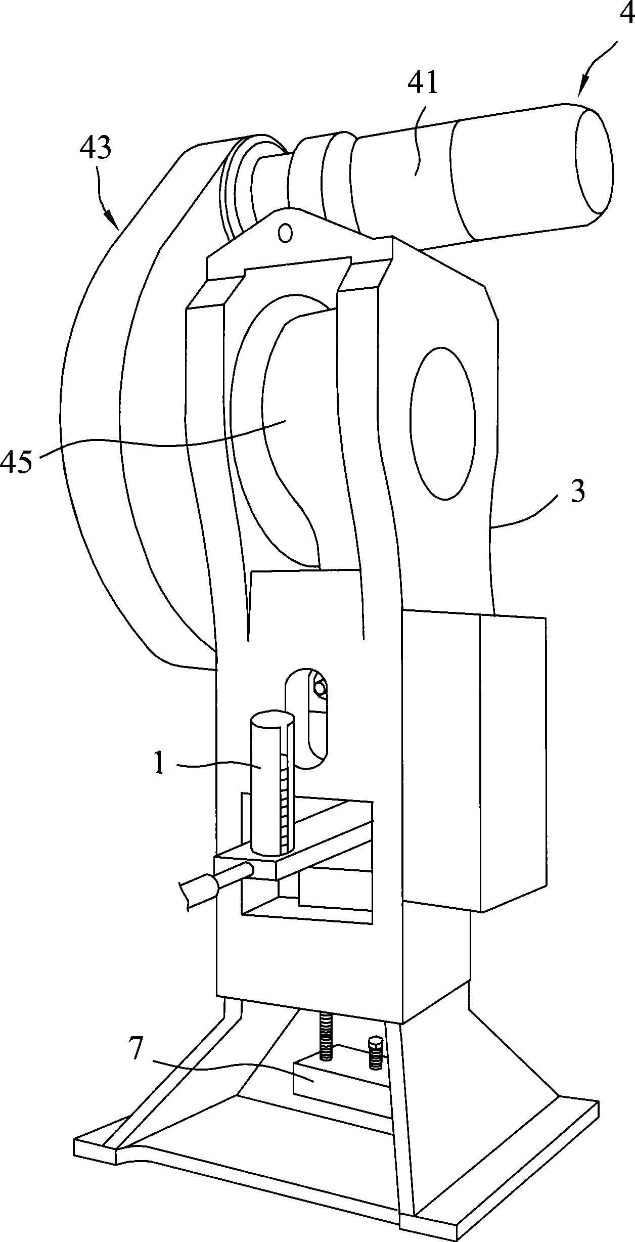 Vertical type forging machine