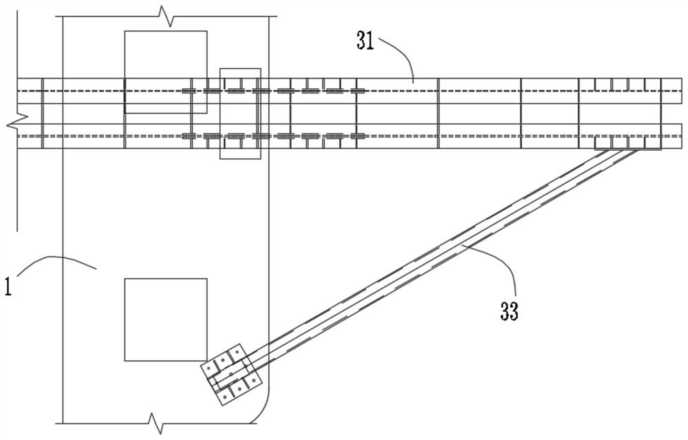 Steel box girder combined type lifting system and construction method thereof