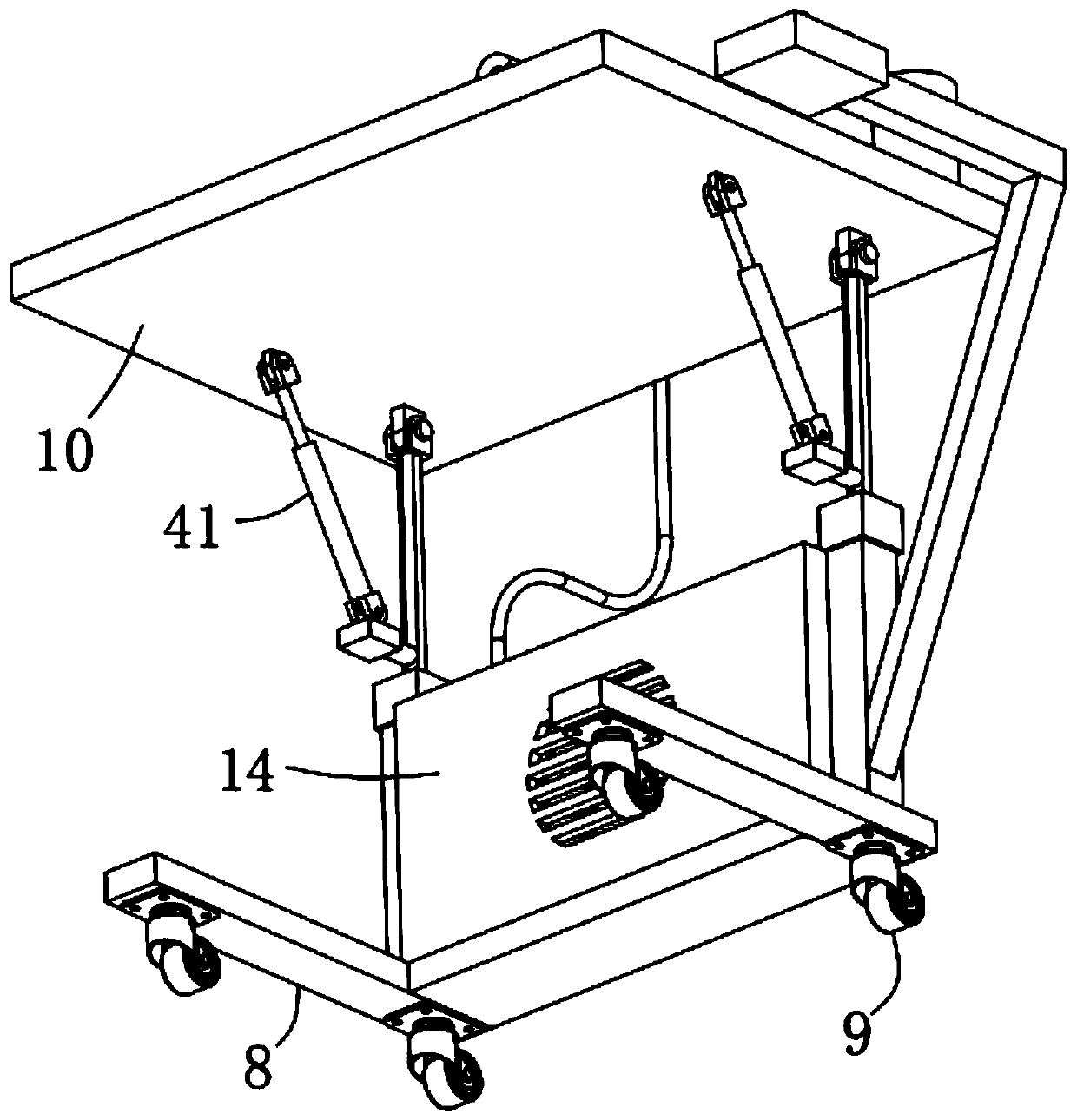 Drawing board frame for drawing urban planning design drawing and using method thereof