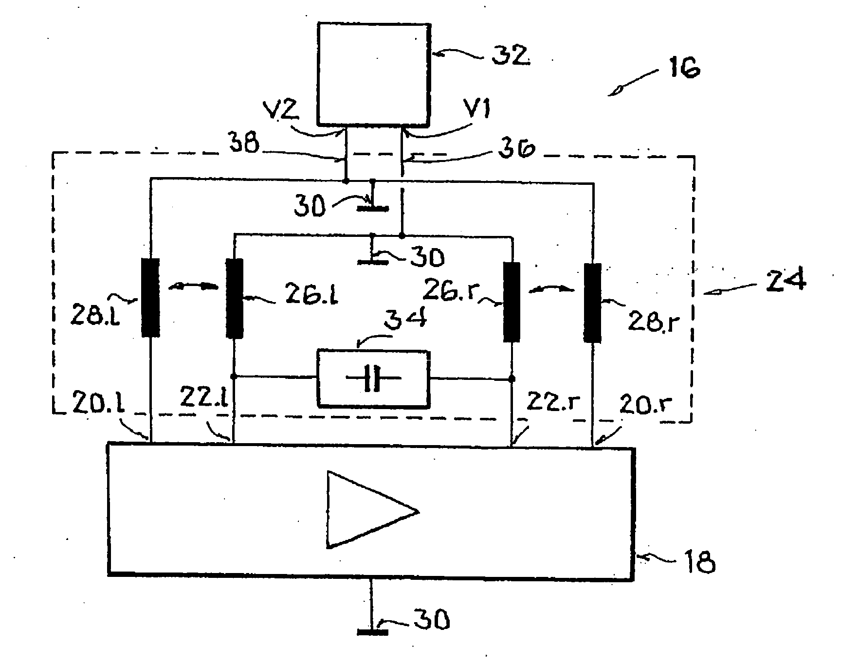 Integrated differential oscillator circuit