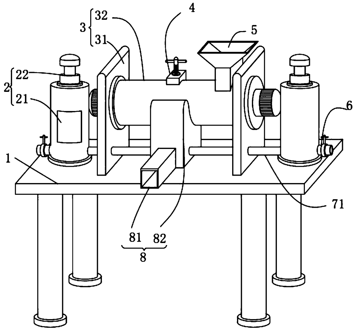 Petroleum residual oil solvent extracting device