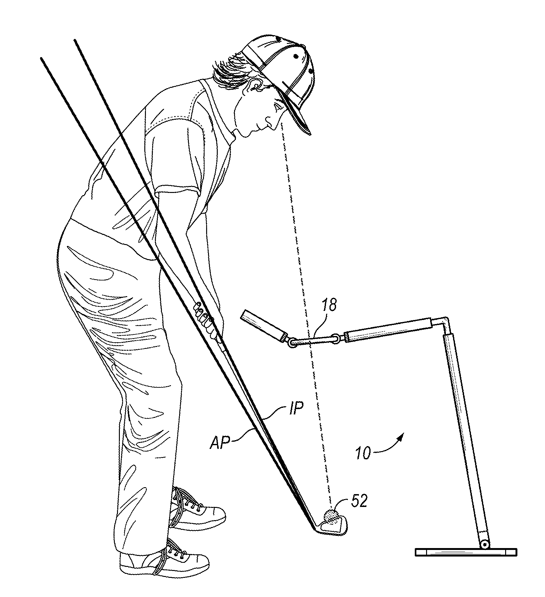 Golf swing training device