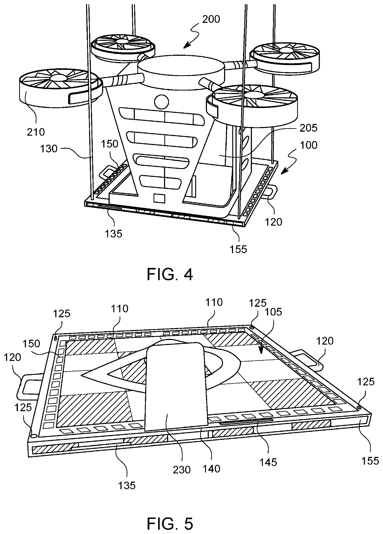Portable landing and take-off pad for an unmanned air aerial vehicle