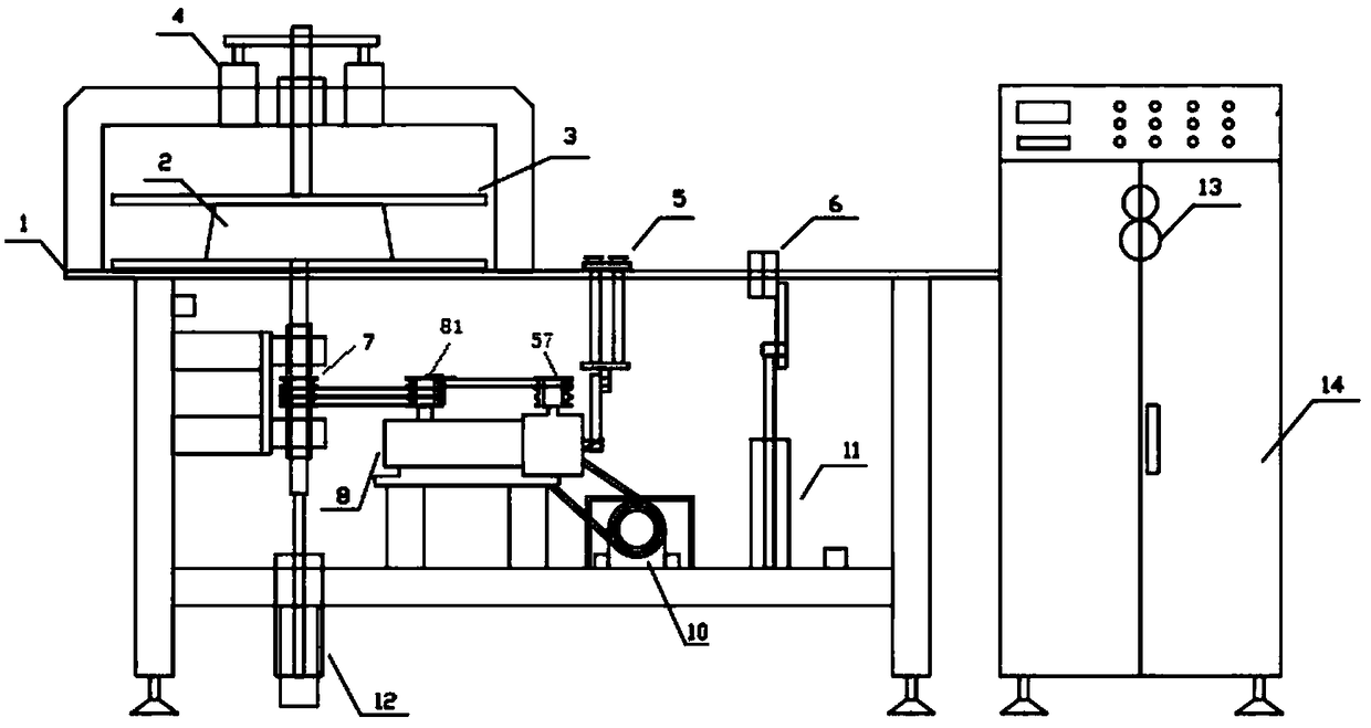 Steel wire rope length measurement and blanking device and steel wire rope length measurement and blanking method