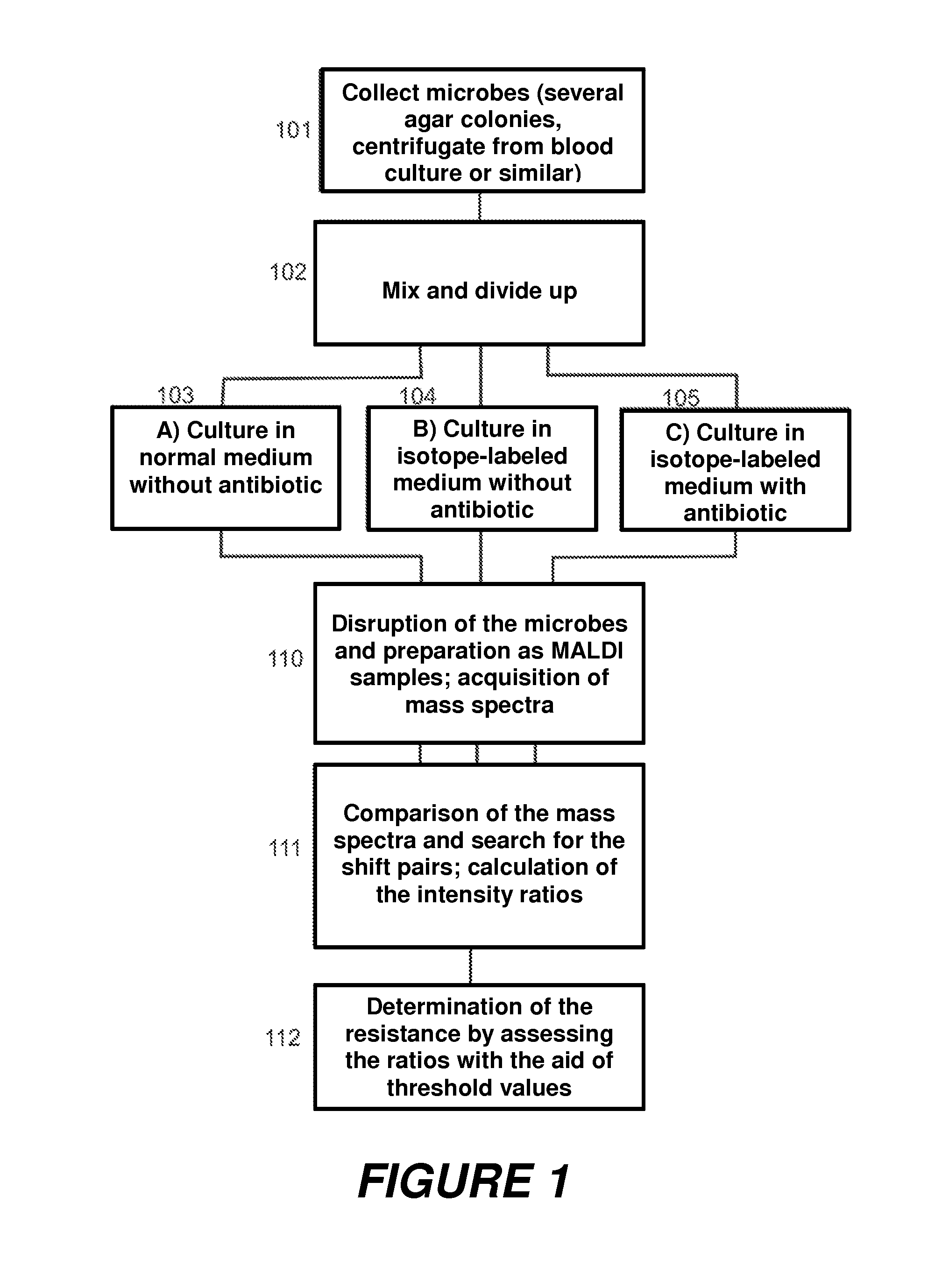 Mass spectrometric determination of microbial resistances