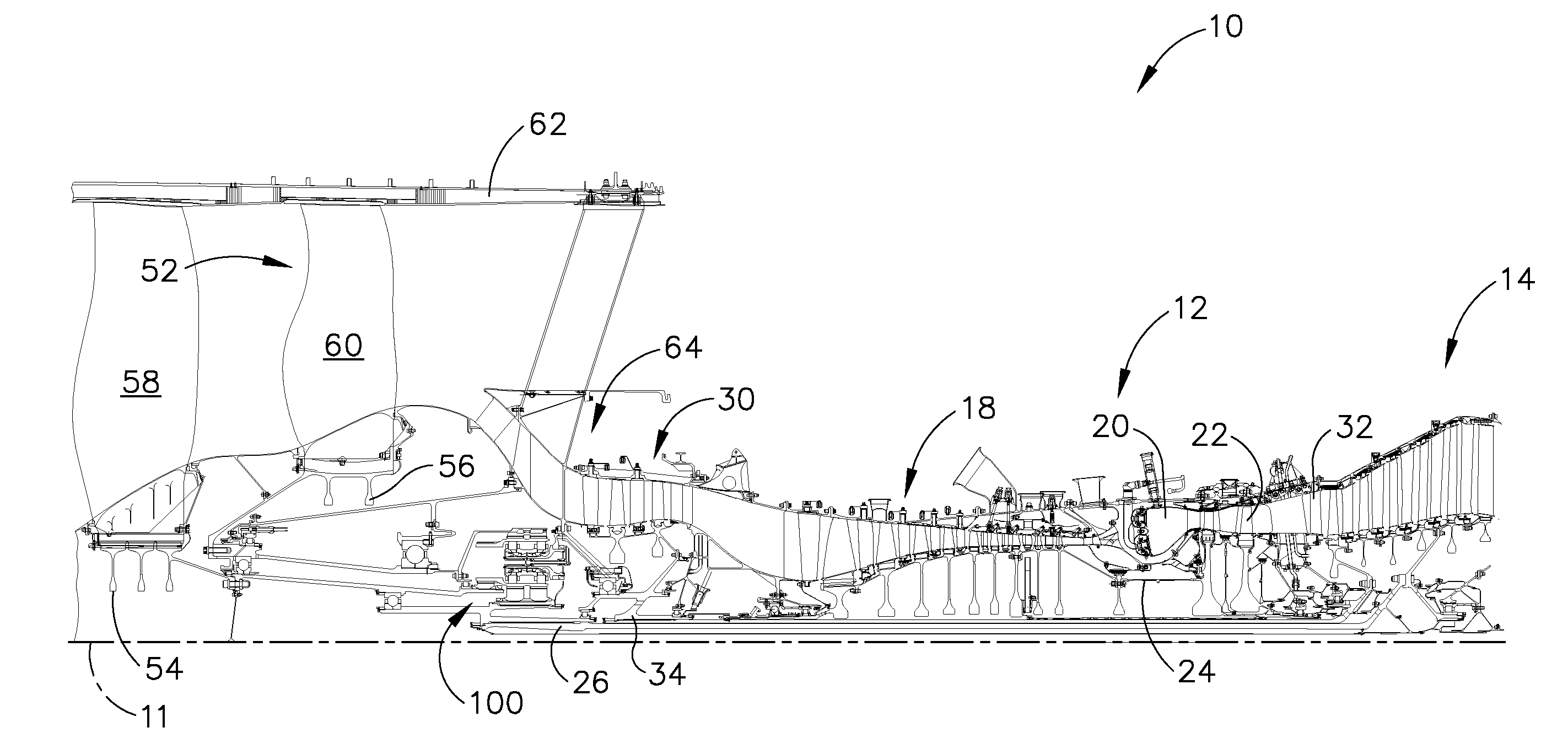 Turbofan engine assembly and method of assembling same