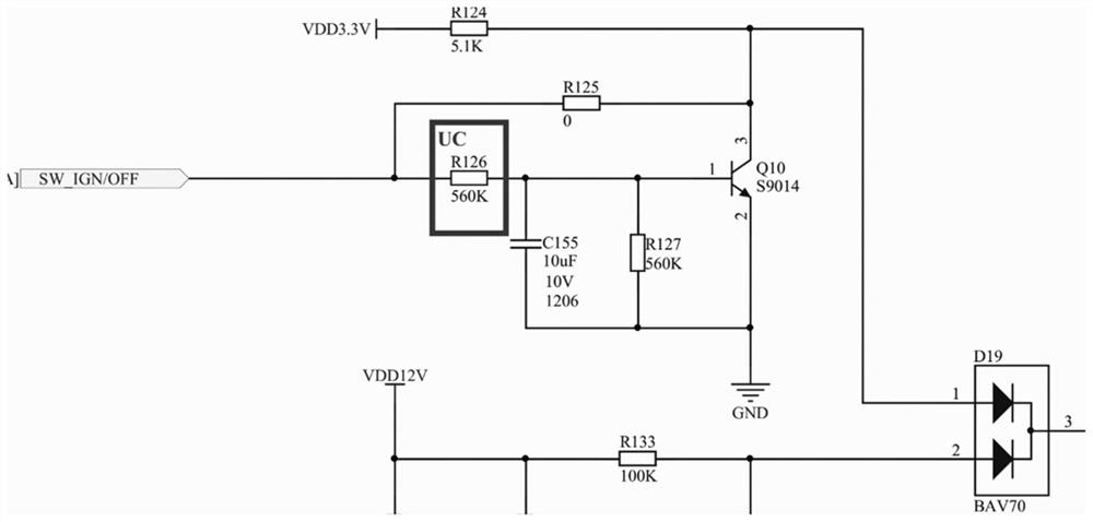 Delay and instant start-stop control circuit of power supply