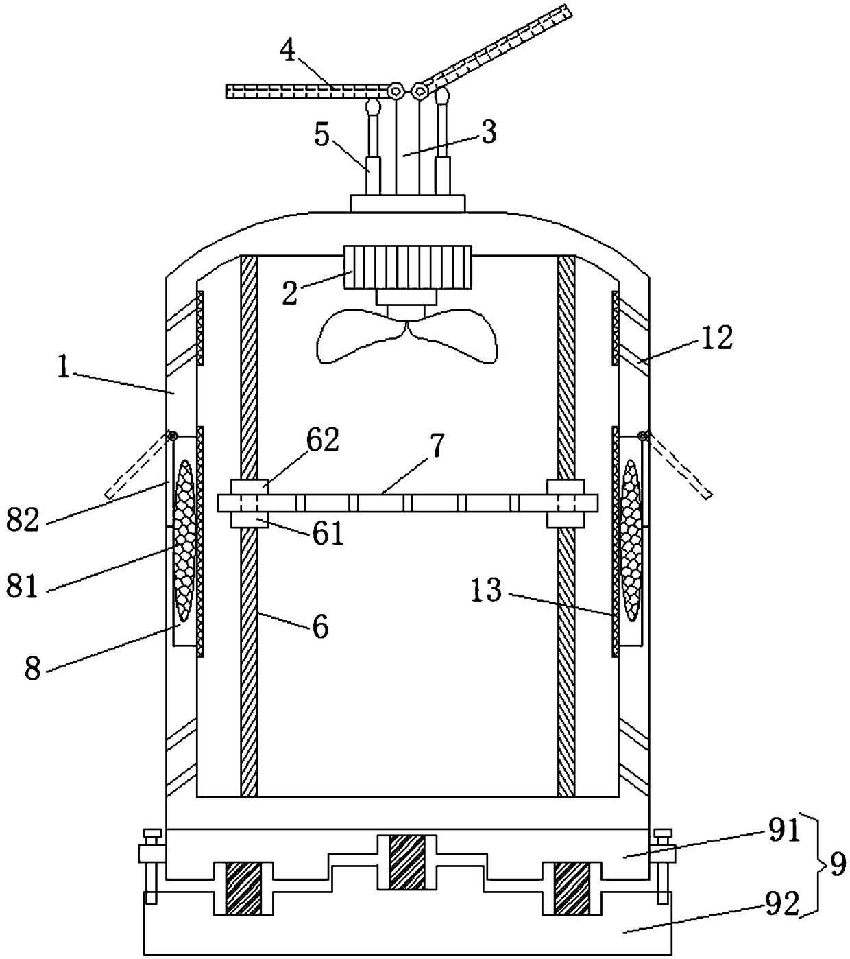 Frequency-conversion control cabinet of oilfield water injection pump