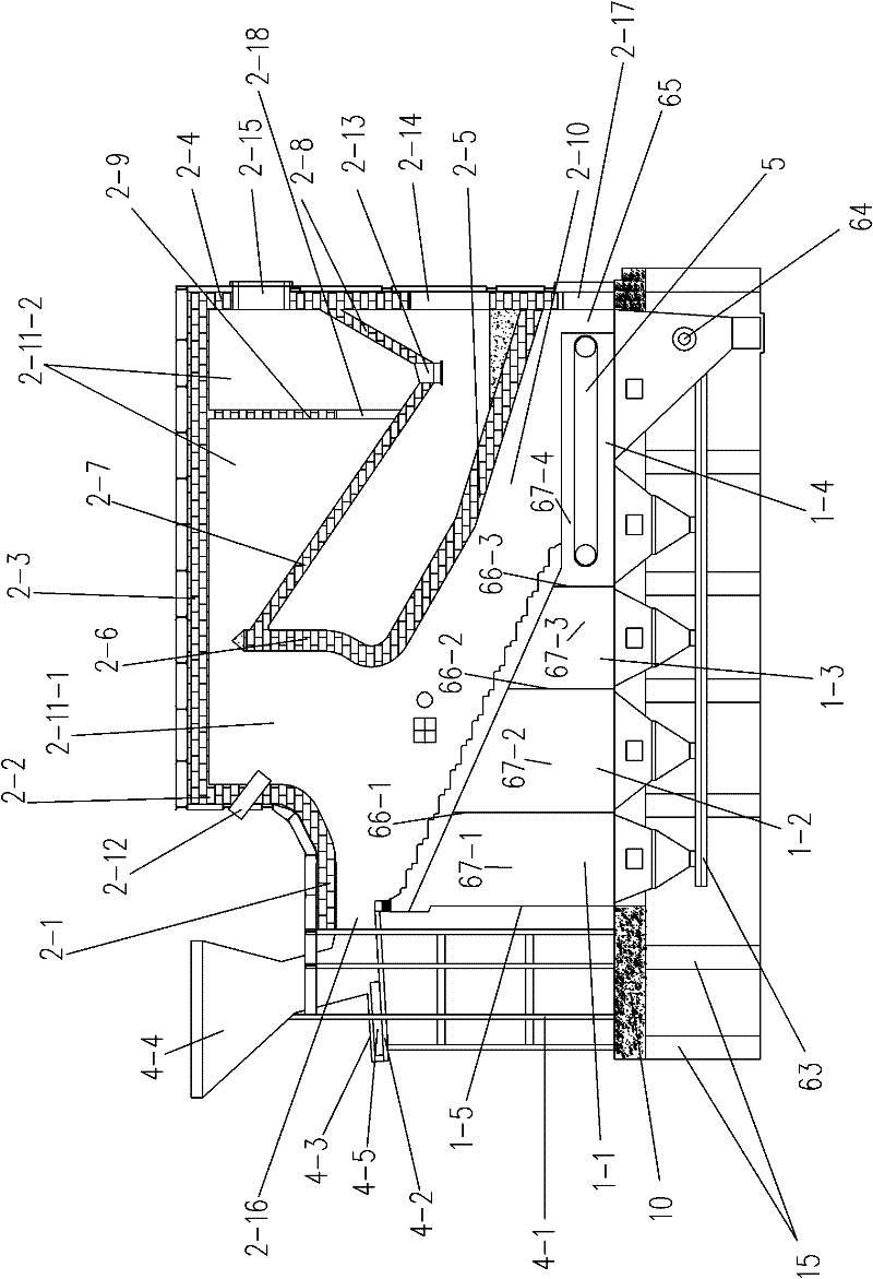 Domestic garbage incinerator and method for treating domestic garbage