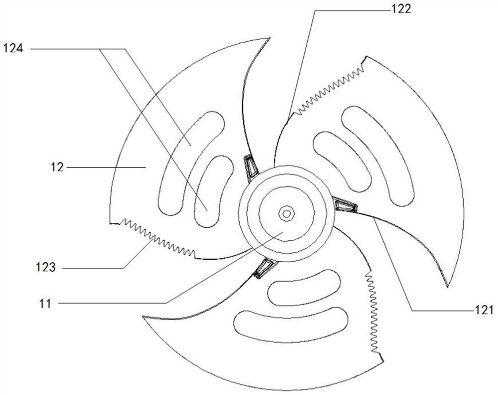 Airfoil-shaped axial flow fan blade and air conditioner outdoor unit