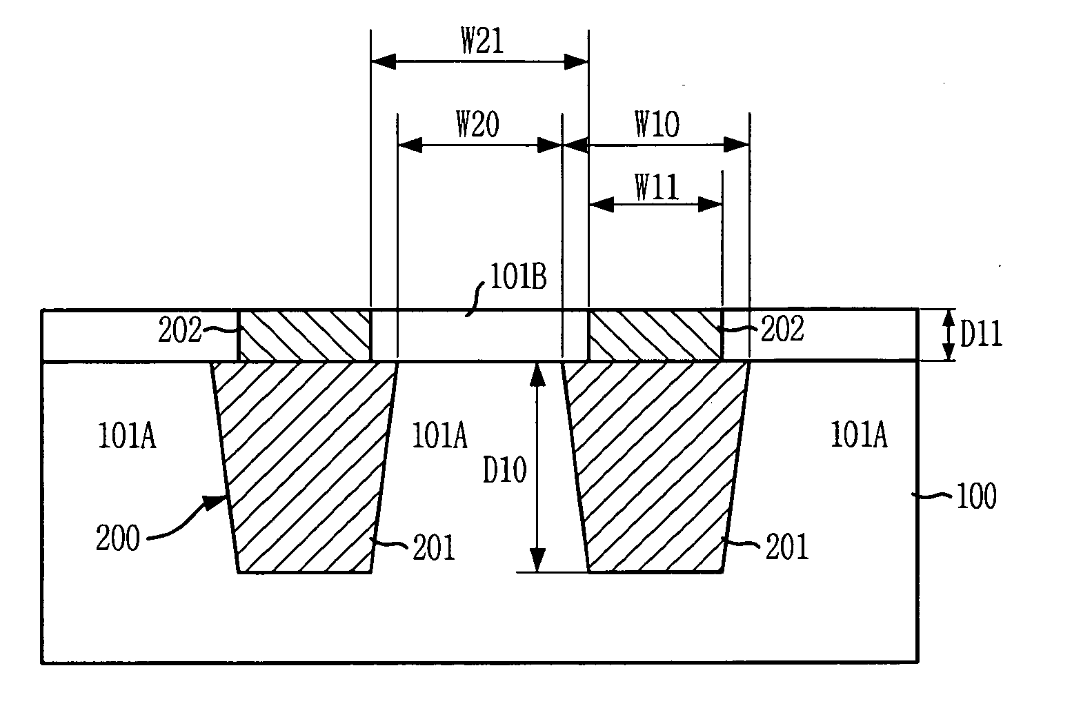 Semiconductor device with trench type device isolation layer and method for fabricating the same