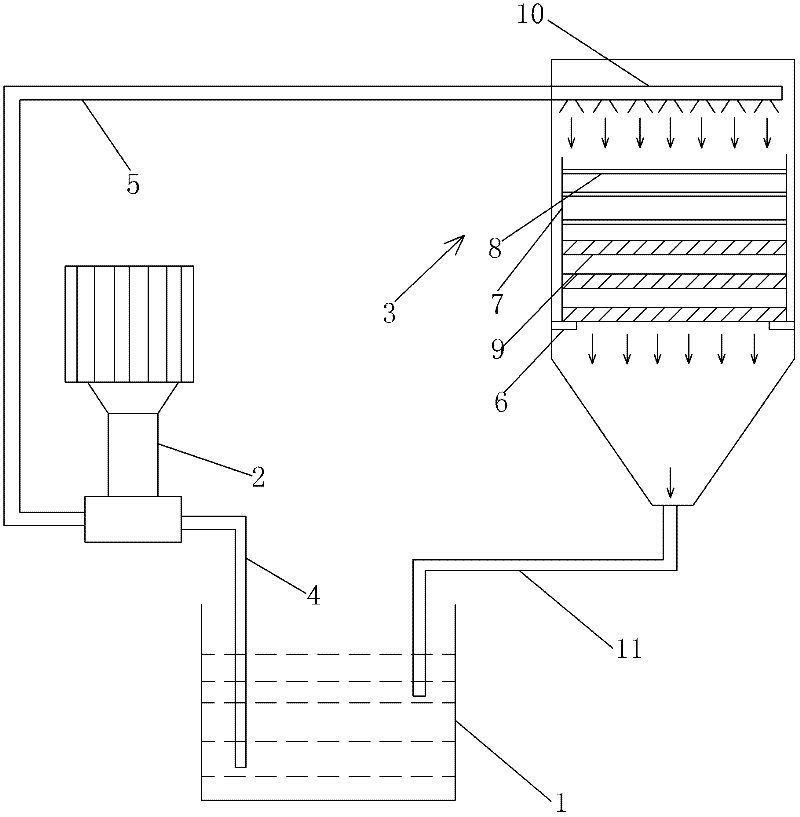 Cooling water filter device