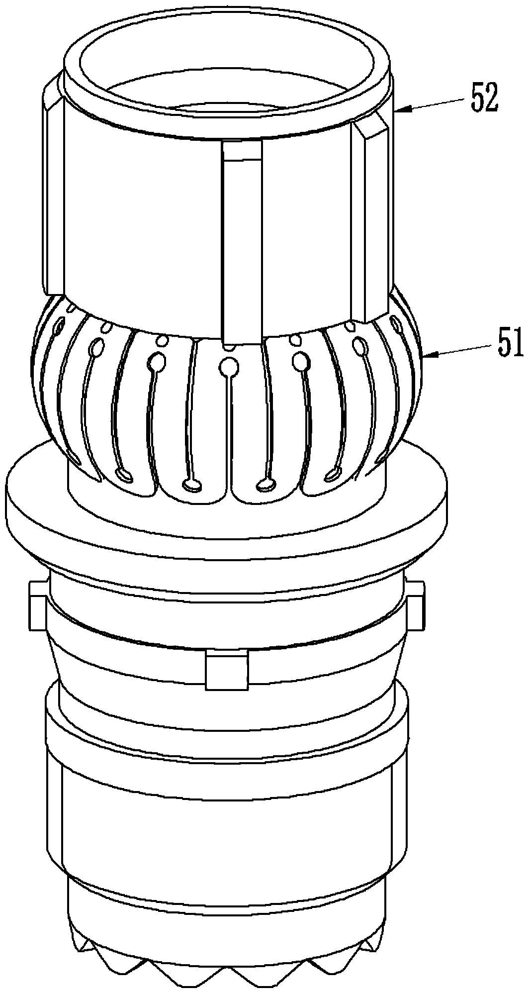 Spring ring assembly fixture and spring ring installation equipment using same