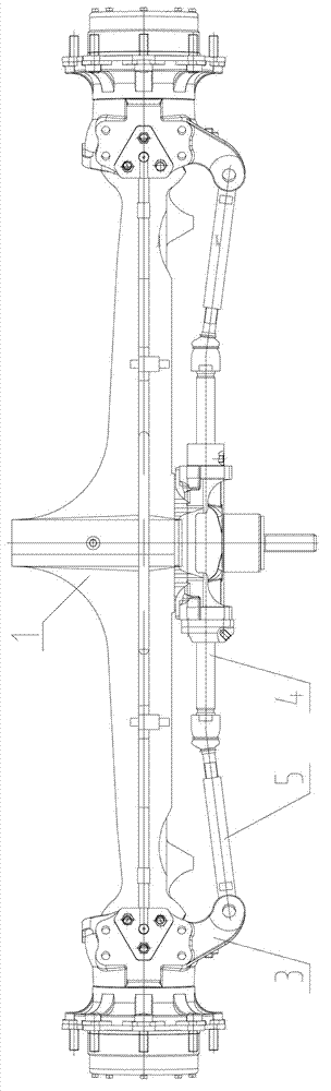 Front steering drive axle assembly