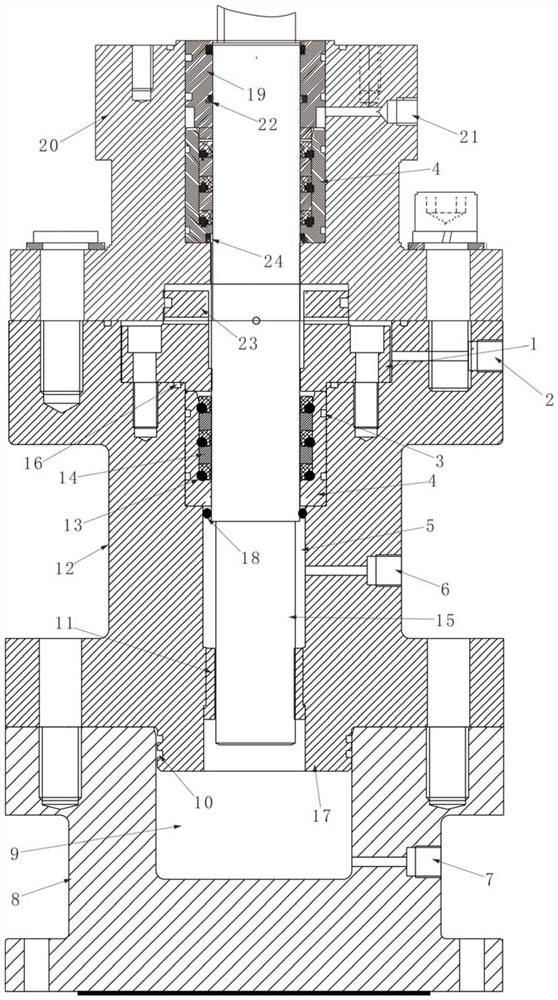 A rotary dynamic sealing device for a core lifting mechanism