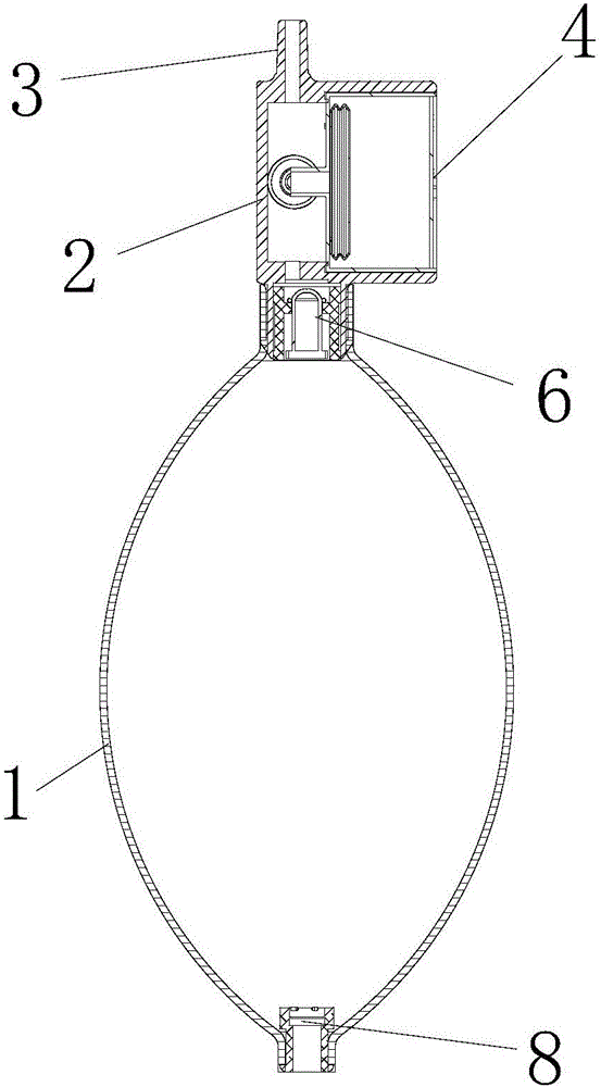 Inflatable pressure indicating meter