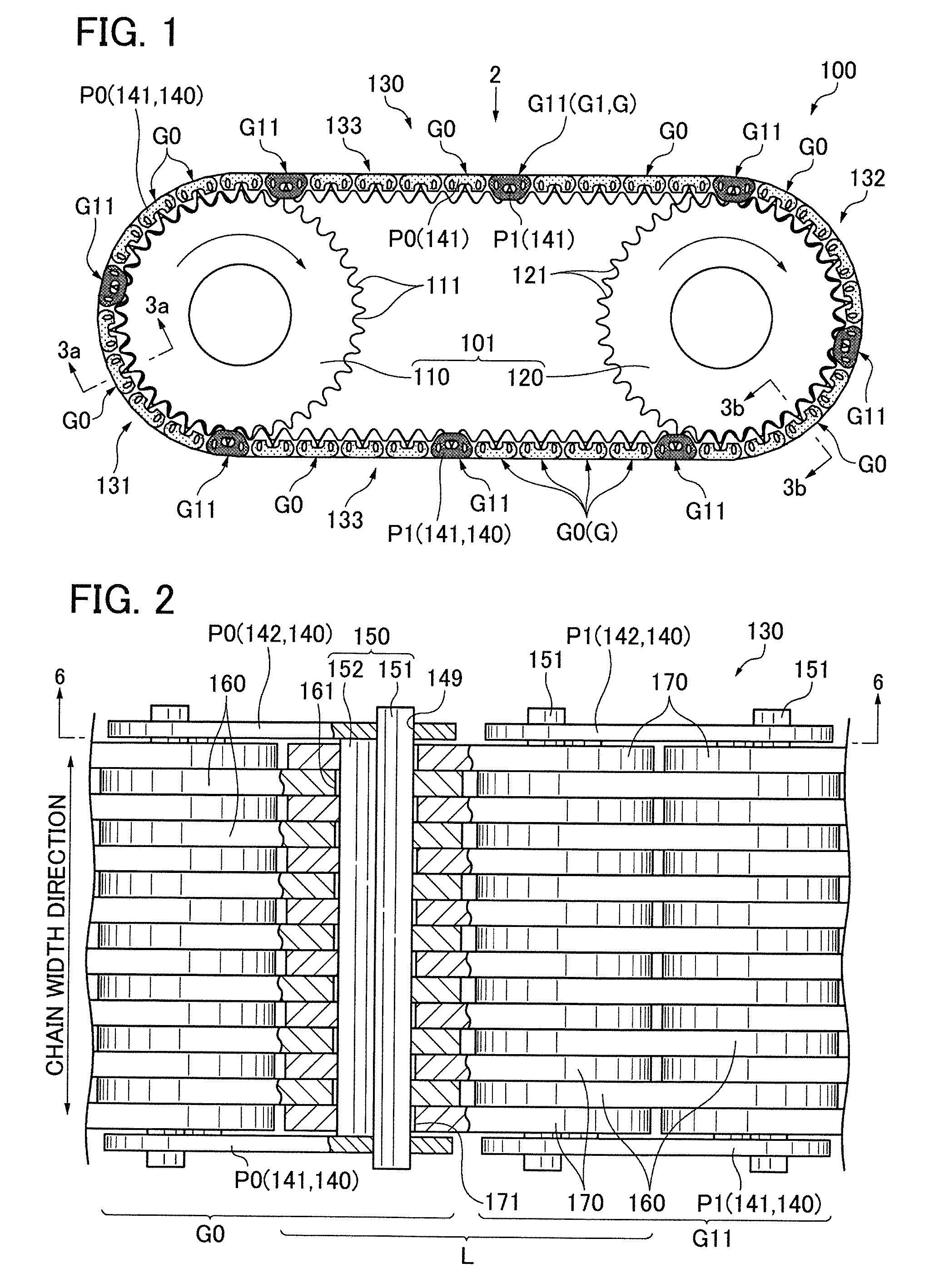 Chain transmission device