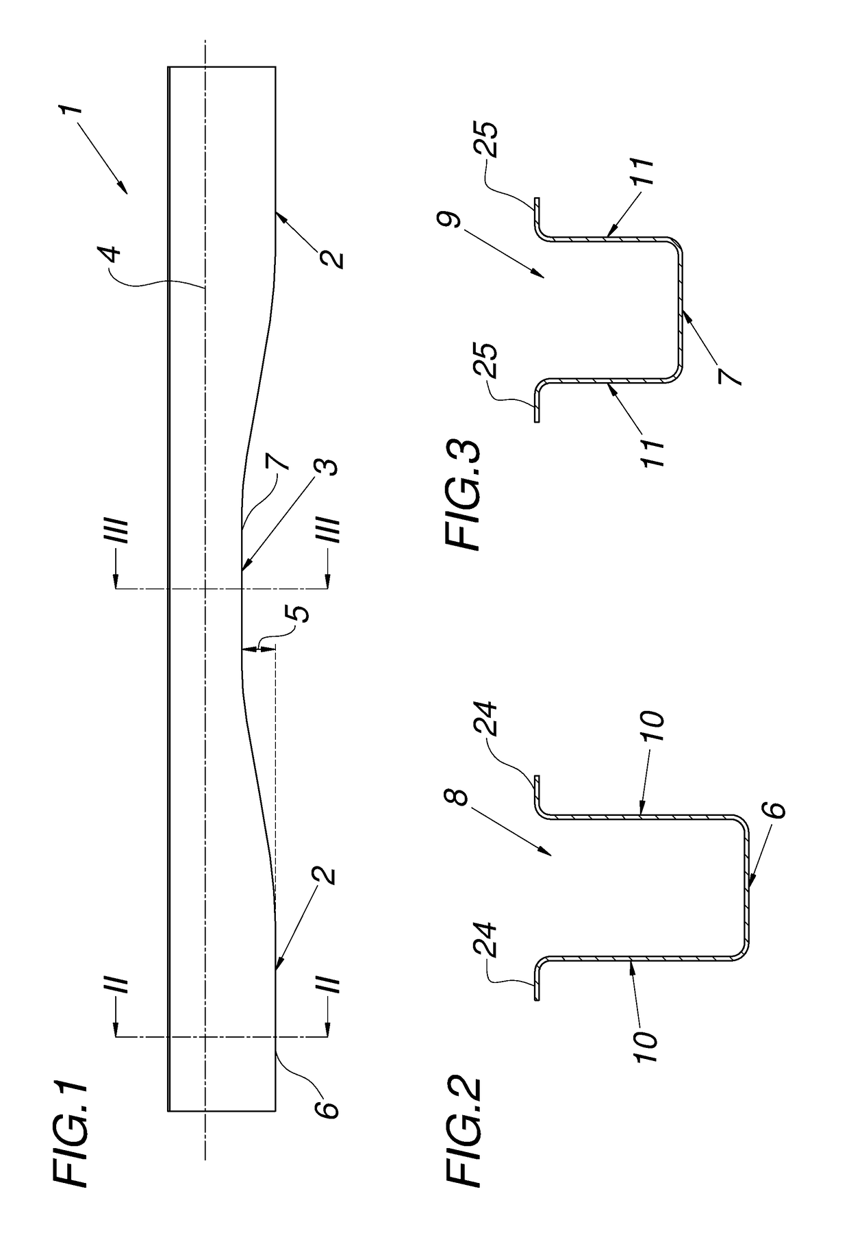 Apparatus and method for producing an elongated profiled part