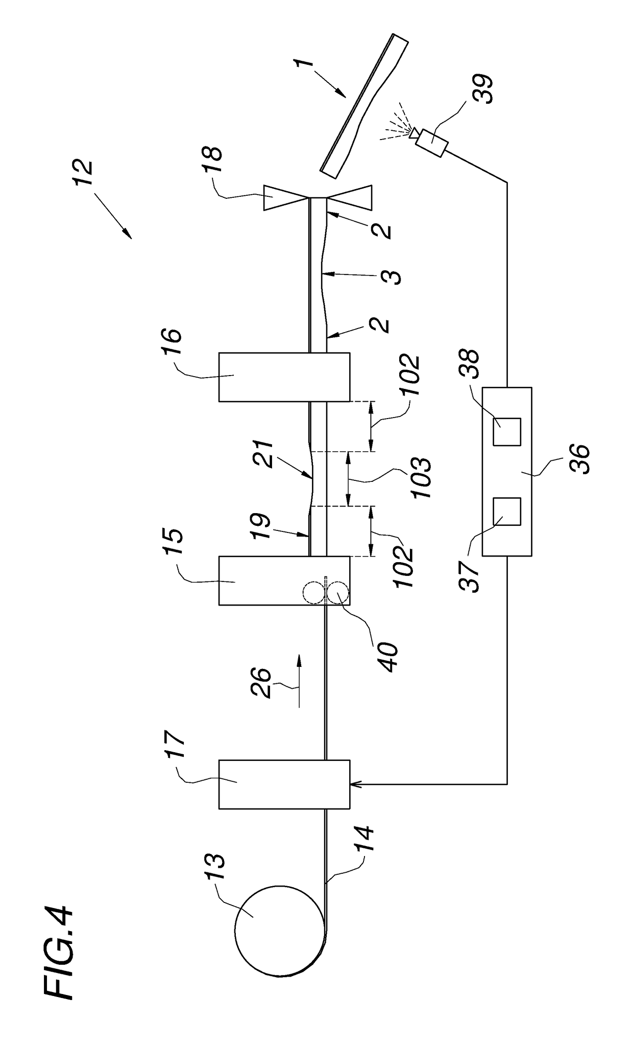 Apparatus and method for producing an elongated profiled part