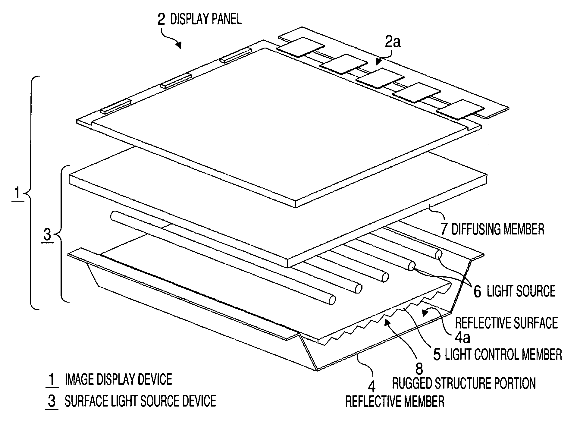 Surface light source device and image display device