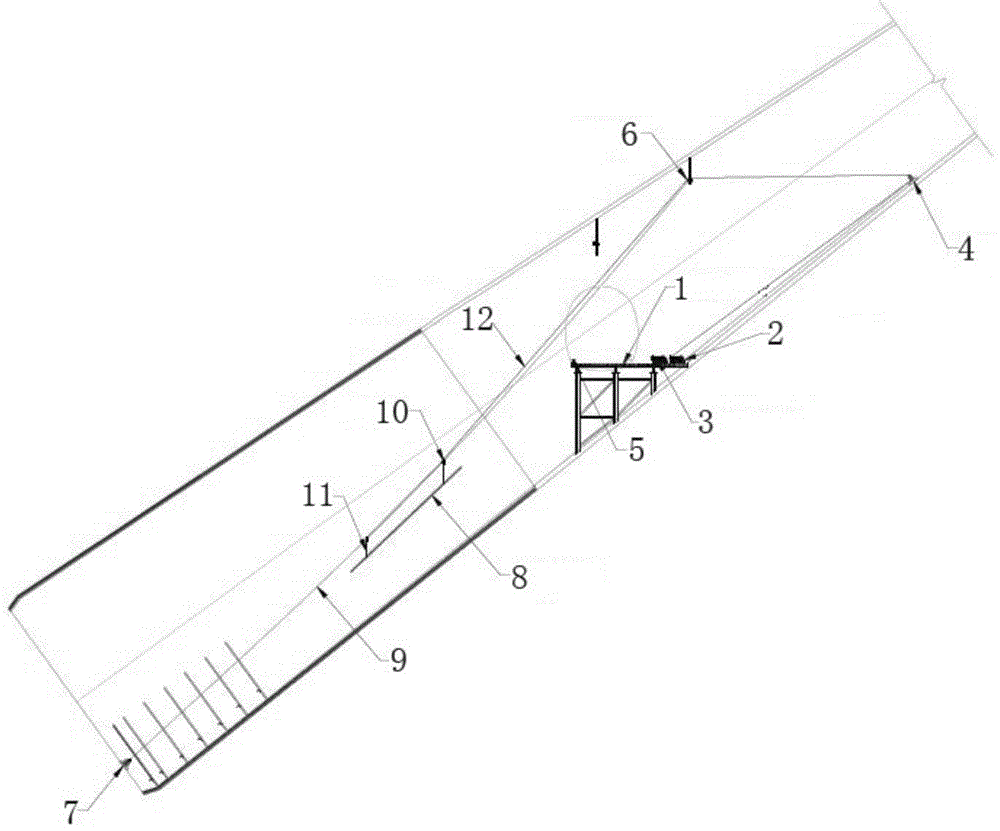 System for fast mounting steel pull rod in ultra-long and large-dip-angle tunnel anchorage and operation method