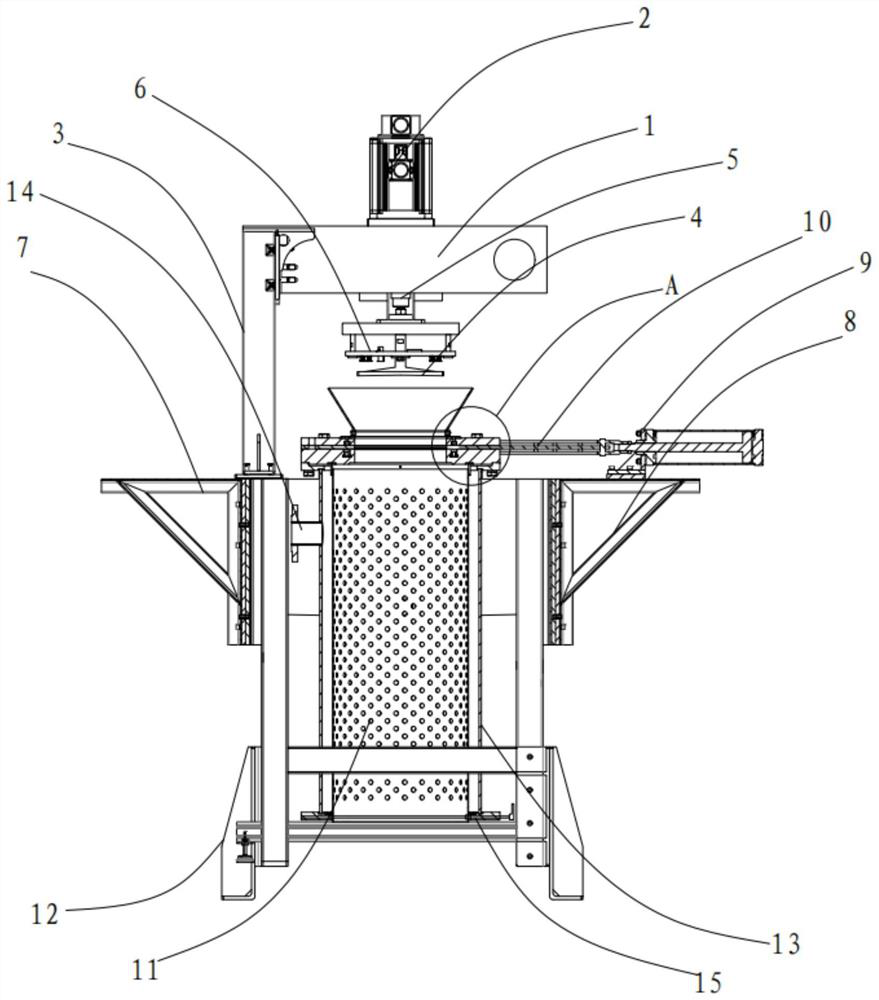 Medicament mixing and discharging equipment convenient to clean