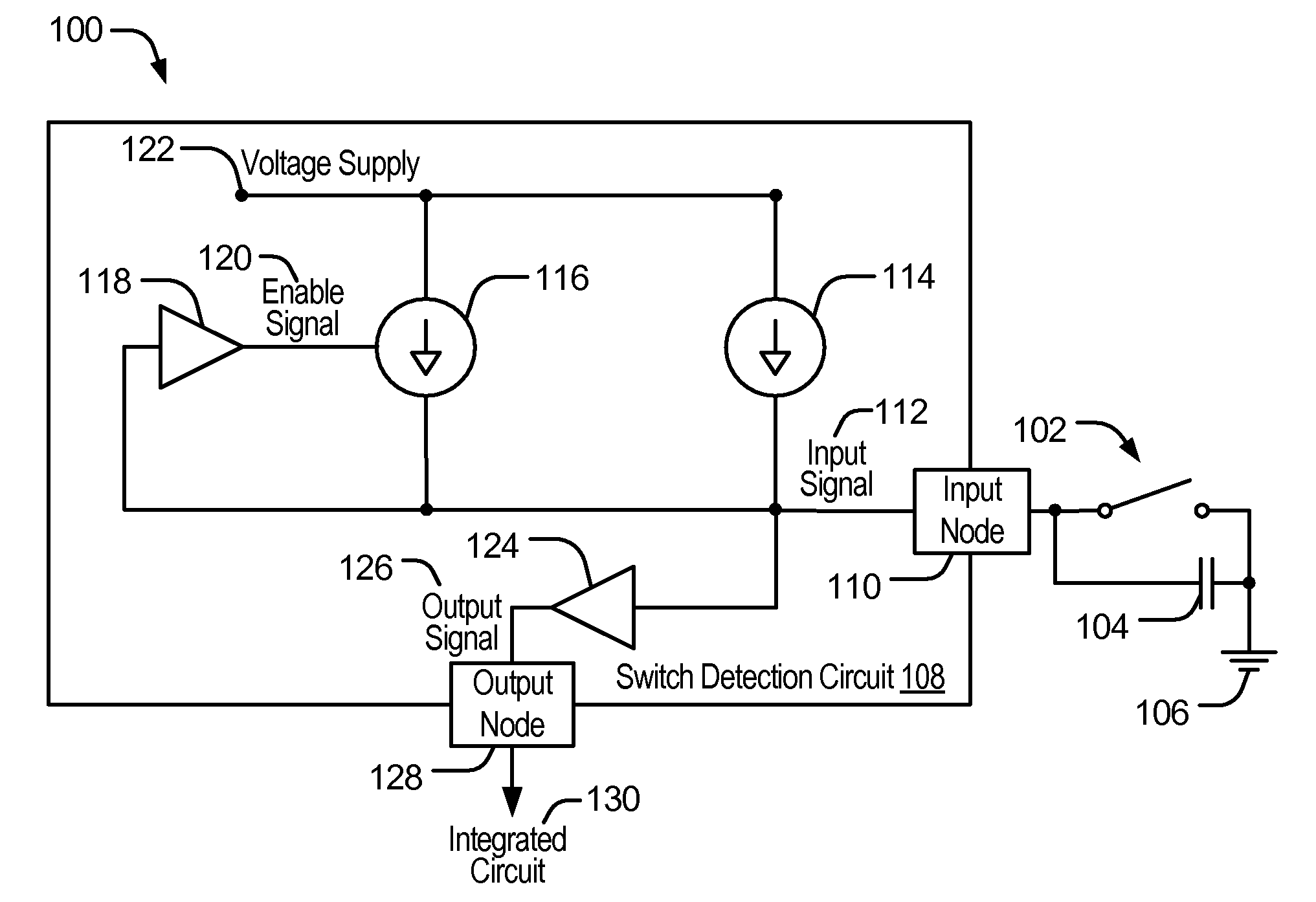 Dual Current Switch Detection Circuit with Selective Activation