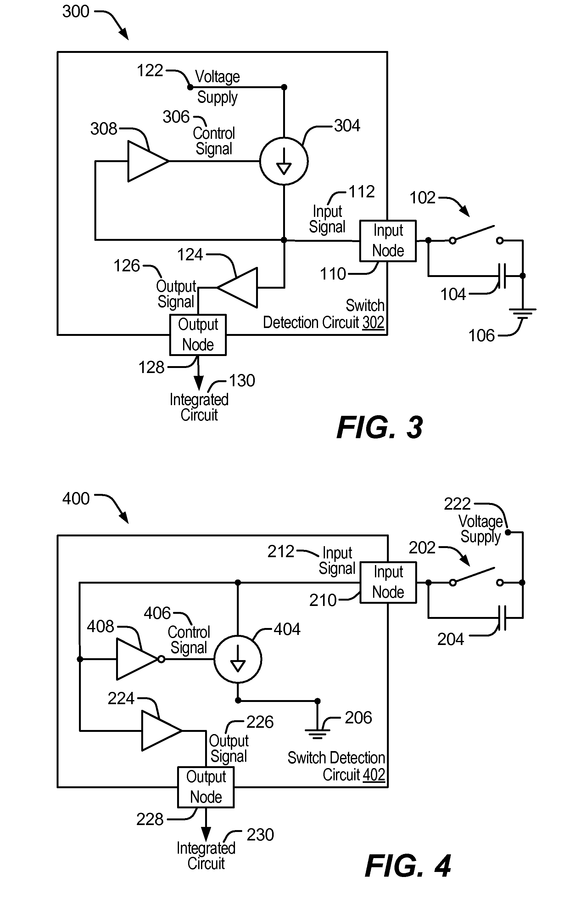 Dual Current Switch Detection Circuit with Selective Activation
