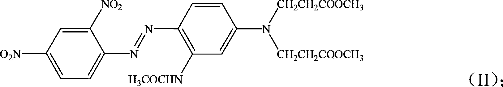 Dark blue disperse dye and application thereof