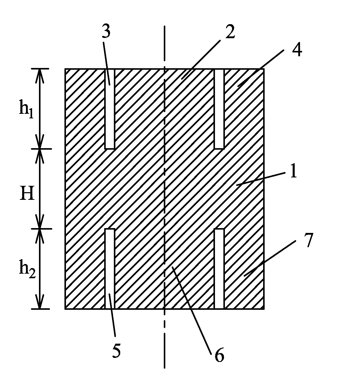 Rock specimen and method for testing pure shear of the same