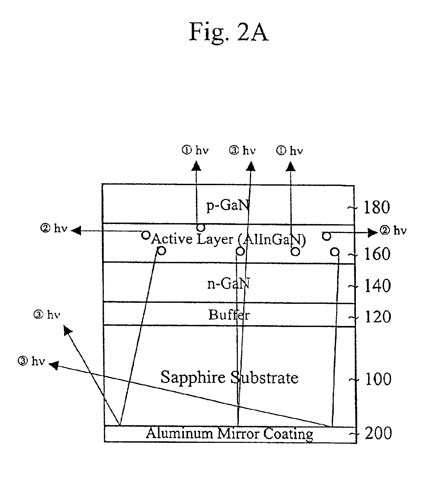 Method of making diode having reflective layer