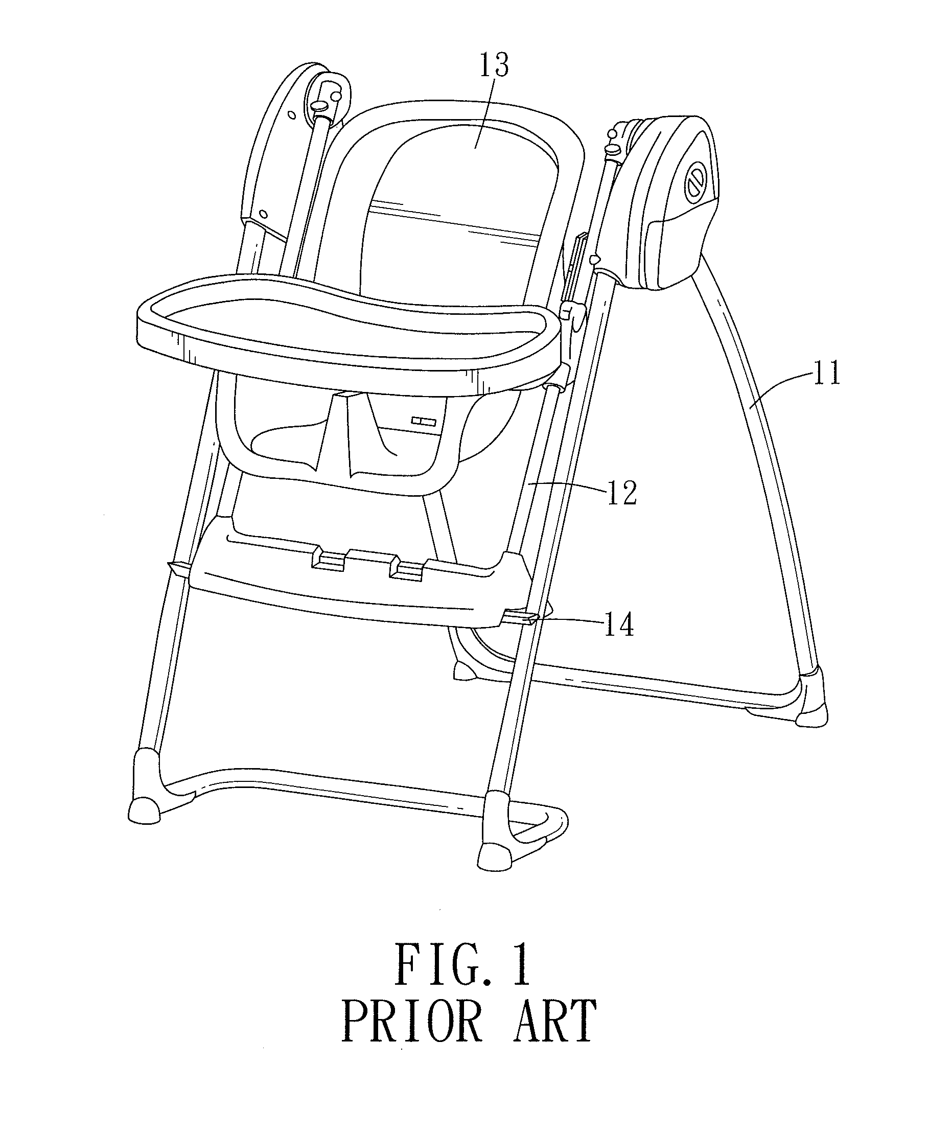Child seat convertible between a high chair configuration and a swing configuration and method of conversion thereof