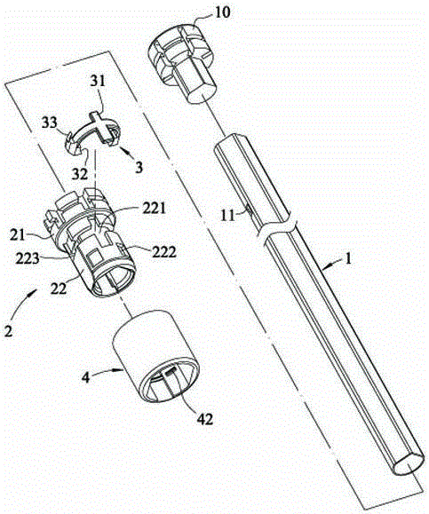 The structure of the lower nest of the umbrella