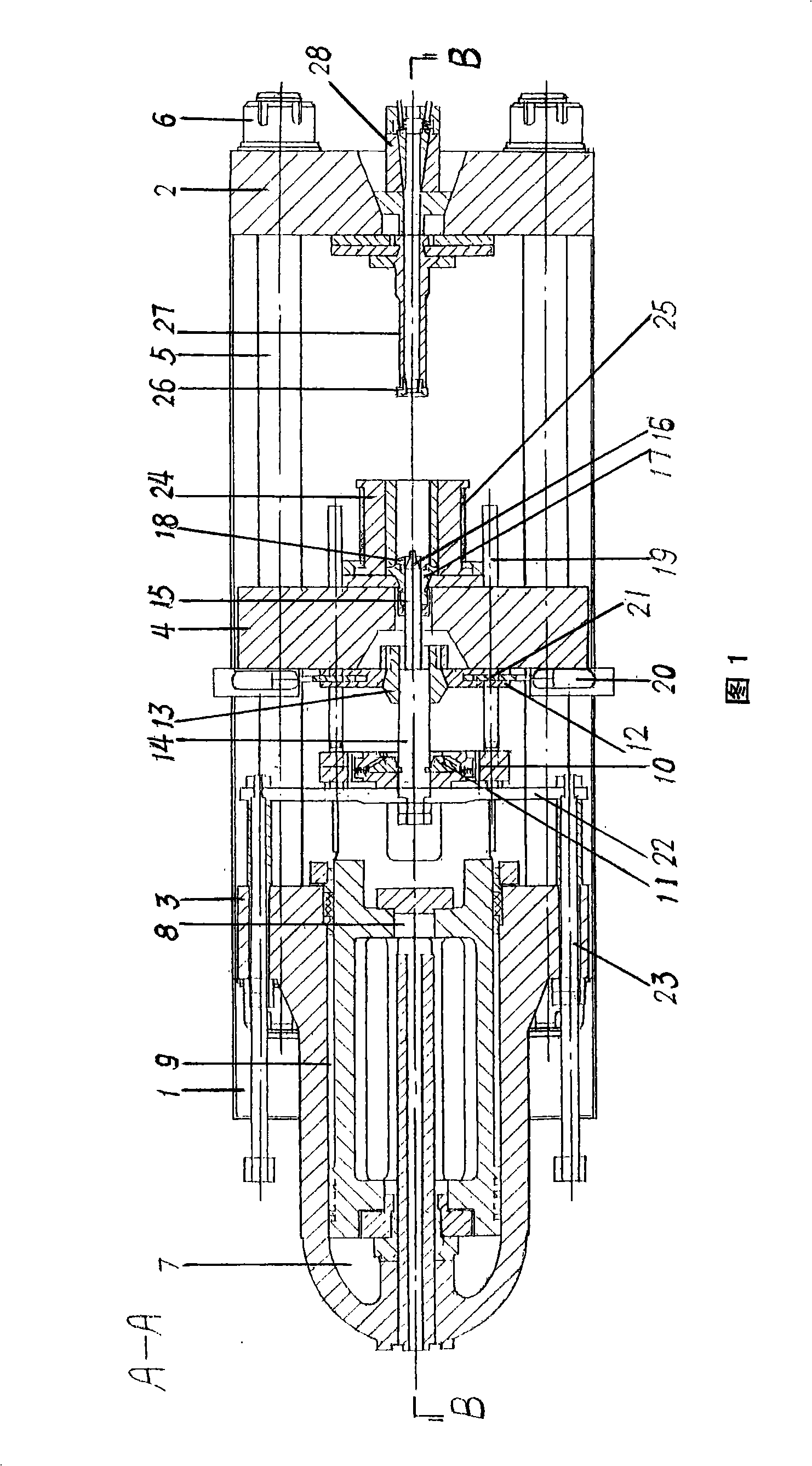 Alloyed steel horizontal type indirect extrusion machine
