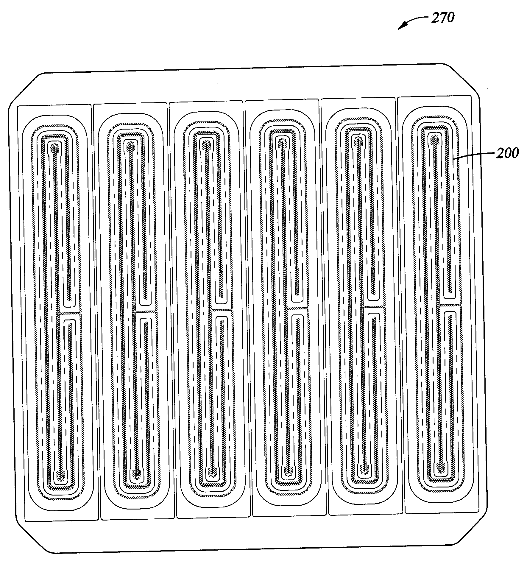 Ganged Scanning of Multiple Magnetrons, Especially Two Level Folded Magnetrons