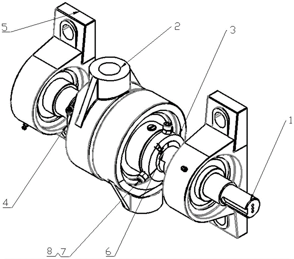 Adjusting mechanism for eccentric radius of eccentric crankshaft