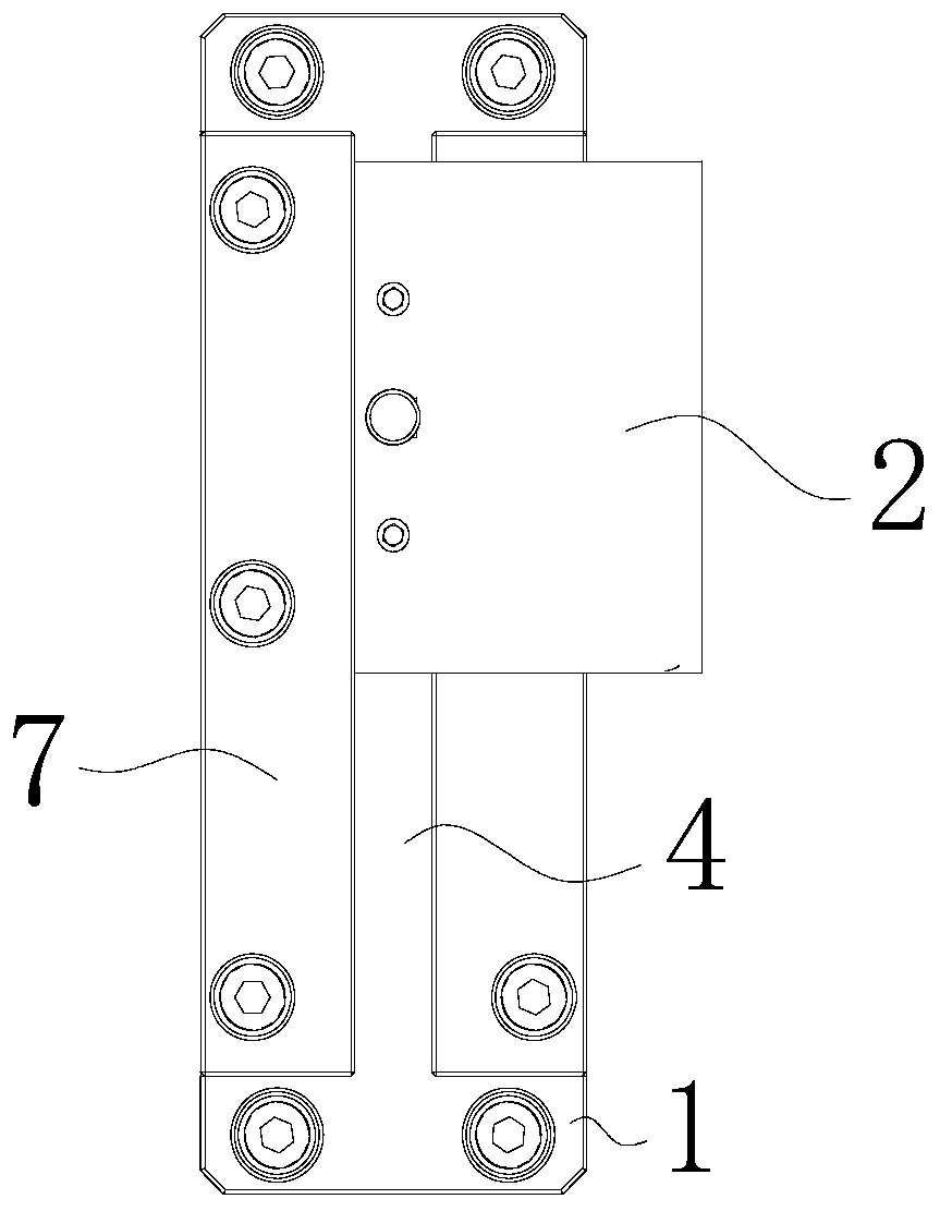 Gate machine joint adjusting seat