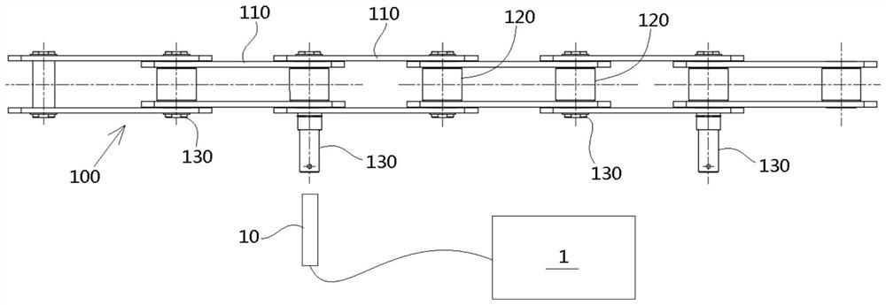 Escalator running state detection device