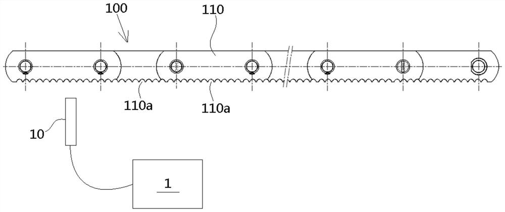 Escalator running state detection device