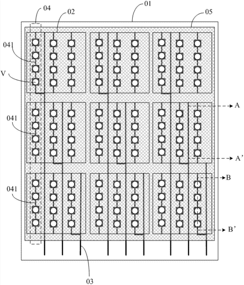 Embedded touch screen and display device