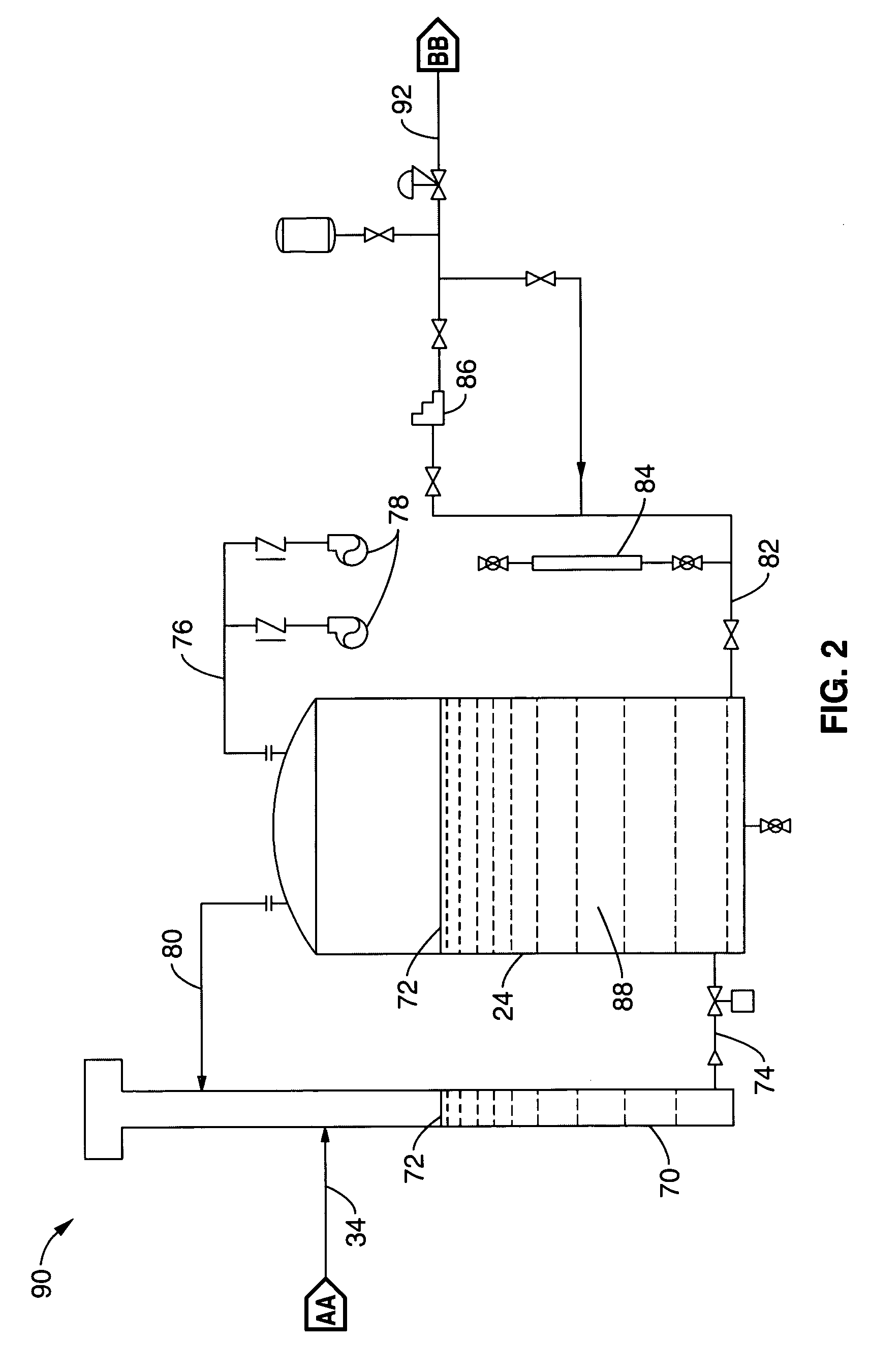Electrolytic cell and system for treating water