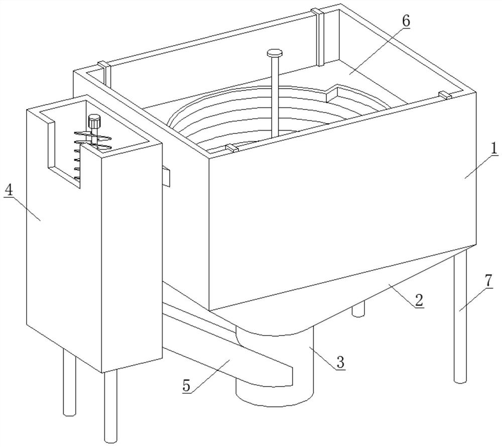 Spiral-flow type desilting device for water conservancy project construction and implementation method thereof