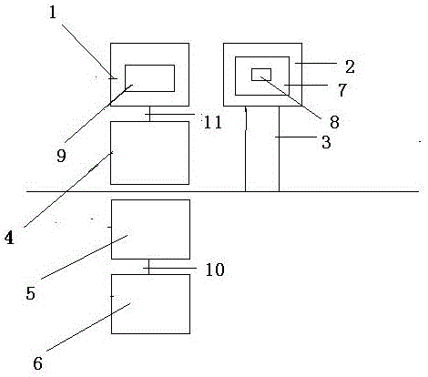 Device and method for positioning crown block based on radio frequency card technology