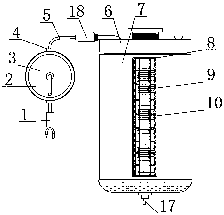 Effusion drainage device for oncology department